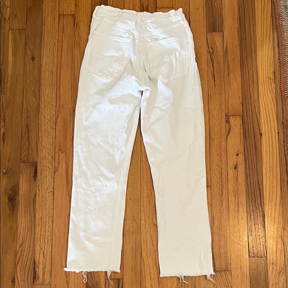 Agolde White Straight Leg Women's Jeans - Picture 5 of 5